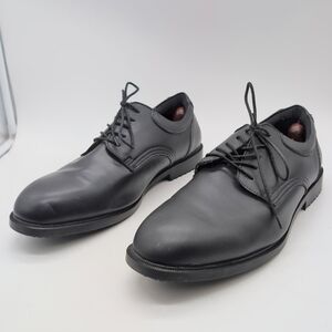 Shoes For Crews Sz 14 W 6006W Black Leather Men's Work Shoes